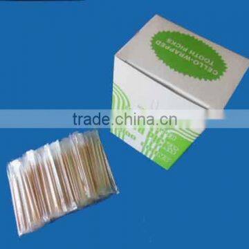 Wooden Cello Wrapped Toothpicks