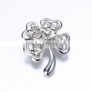 2015 vintage korean clover lucky cheap imitation fabulous diamante bcostume jewelry brooches