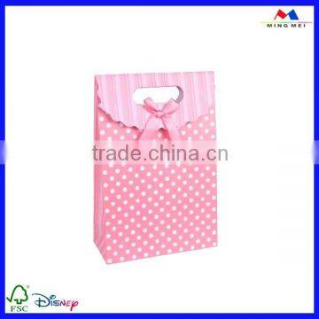 Wholesale Fancy High Quality Yellow Paper Handbag With Logo Printed photo-2