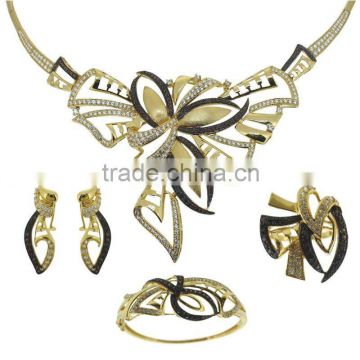 QF(A)004 18k solid gold jewelry set