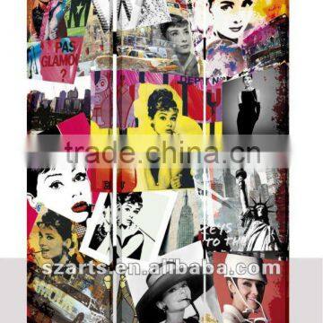 Audrey Hepburn decoration room divider