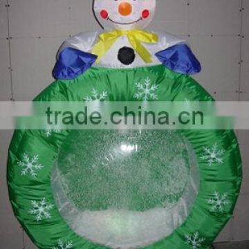 Inflatable Christmas Snow Globe with Snow