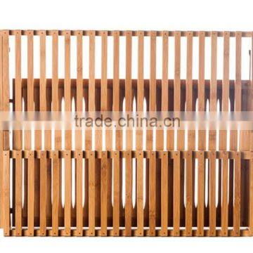 Two Layers Bamboo Dish Rack, Foldable, Compact Fold Size Dish Rack photo-2