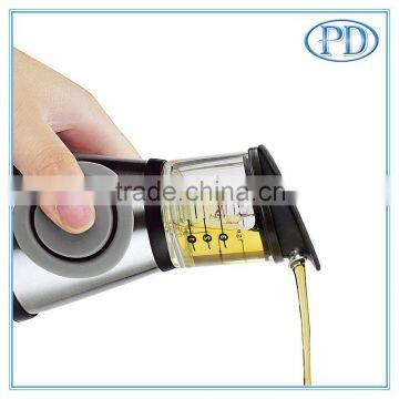 Press and Measure Olive Oil Glass Bottle