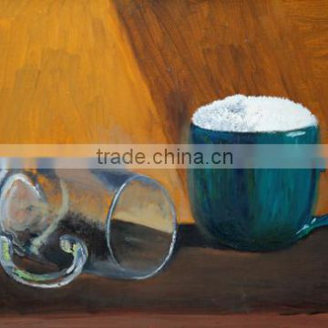 Handmade canvas beer oil painting