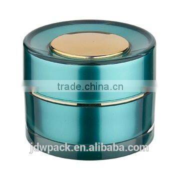 plastic acrylic rond cream jar with flap jar