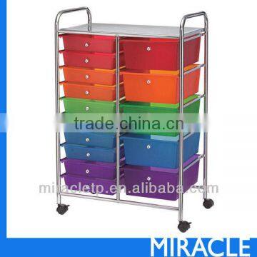 15 -PP Plastic Storage Drawer Organizer Trolley With Wheels Furniture