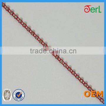 Single Row Red Base Plastic Glass Rhinestone Banding Trimming photo-2