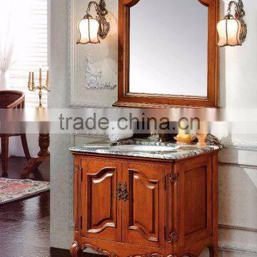 WTS2699 Antique Victorian Brown Bathroom Mirror Cabinet Bathroom Furniture photo-4