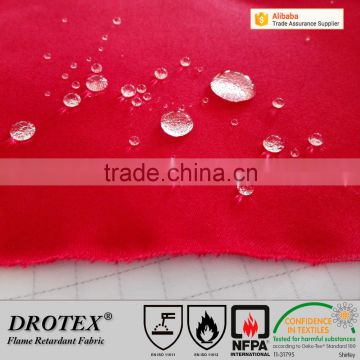 Drotex 280gsm CVC flame retardant anti-static acid resistant sateen fabric for FR work wear