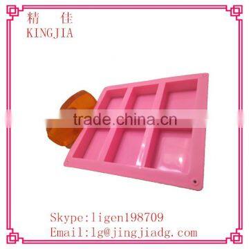 6-Cavity Rectangle Premium Silicone Soap Bar and Resin Mold