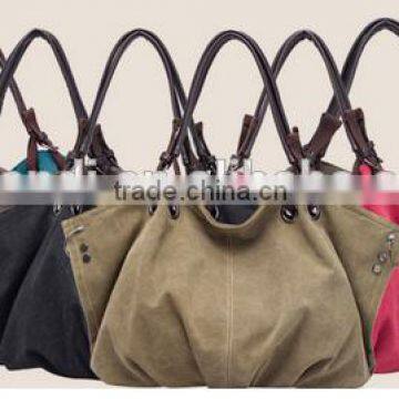 OEM manufacturer custom canvas large capacity tote bag handbag