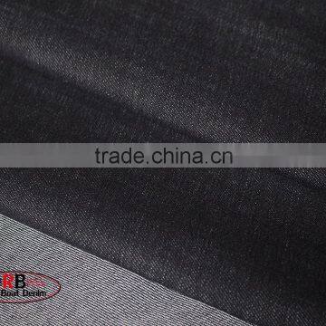 Wholesale Black and Gray Brushed Cotton Denim Fabric photo-3