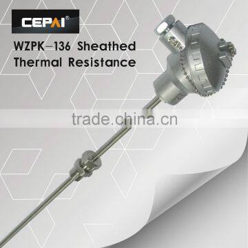 Fixed threaded assembly type thermocouple