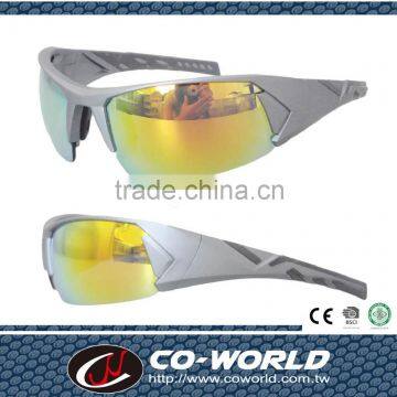 Half-frame glasses , custom made sports sunglass, masculine lines, made in Taiwan