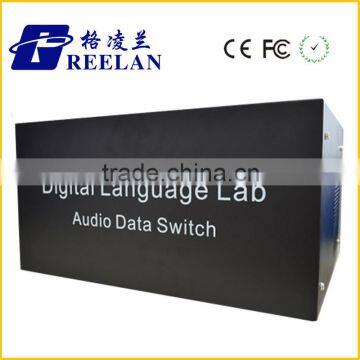 Best Selling Digital Language Lab Equipment System Laboratory Teacher's Audio Data Switch with Headset