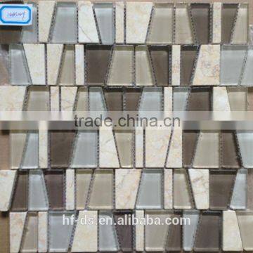 Crystal Glass Mix Stone Mosaic Tile 14BS149