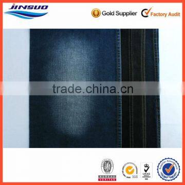 Ring Spun Woven Cotton Denim Fabric Blue Black Color