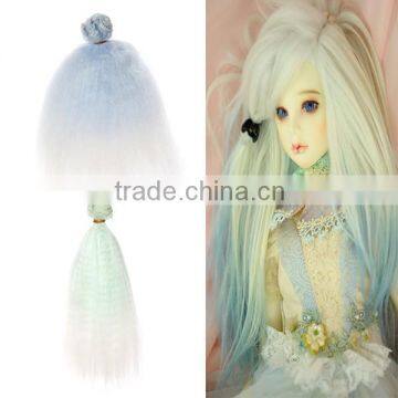 Two Color Hair Weave Extension Bundle for DIY Doll Wig