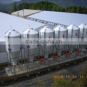 Fiberglass silo for automatic rabbit farm