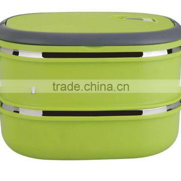 BRAND NEW FOOD GRADE PLASTIC CONTAINER,1/2/3 TIERS,GREEN MADE IN CHINA