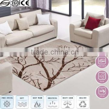 2016 hot sale brown tree silk carpets and rugs carpet rug