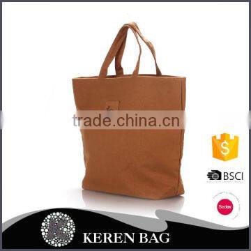China Supplier Newest Design Useful Waterproof Canvas Foldable Women Shopping Bag for Small Qty photo-2