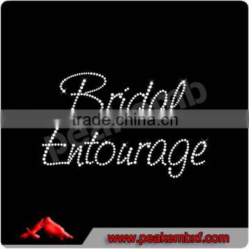 Beautiful Bridal Entourage Rhinestone Motif for T-Shirt