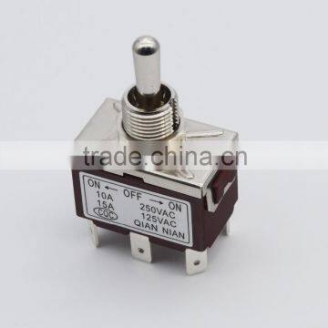 new design toggle switch on -off -on 6 solder pins toggle type