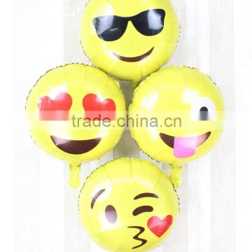 Emoji cartoon balloon , cartoon printed balloon, aluminum/foil balloon for party