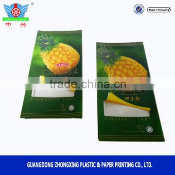 Hot sale side gusset bag for juicy cake packaging/specialty of Malaysia