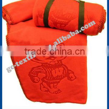 Solid Embossed Polar Fleece Blanket