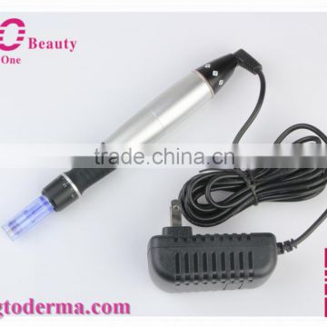 2015 best hot sale skin care electric micro needle derma pen with needle cartridges