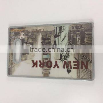 2017 New 3D Design Kitchen Vegetable Plastic Cutting Board