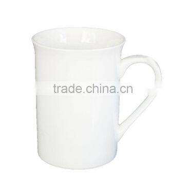 GRS fine plain white porcelain mugs