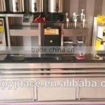 Stainless Steel Bubble Tea Counter Design, Bubble Tea Shop Design