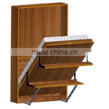 Folding Murphy Wall Bed Mechanism Equip With a Desk and a Bookshelf Hardware photo-3