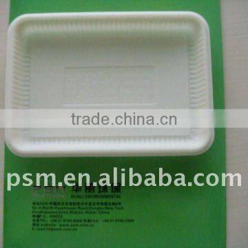 eco friendly cornstarch packaging tray high quality