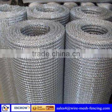 Factory stainless steel /pvc coated crimped wire mesh&galvanized crimped wire mesh