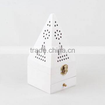2016 Hot Sale Wooden Incense Burner With Pyramid Shape Incense Burner Box