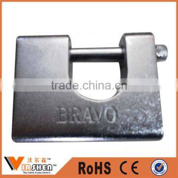 Nickel Plated Hardened Steel Flat Dimple Key Rectangular Padlock