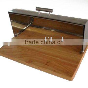 2011 new design wooden floor bread box bread bin