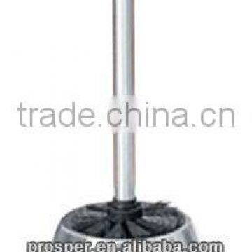 bathroom metal toilet brush with round holder