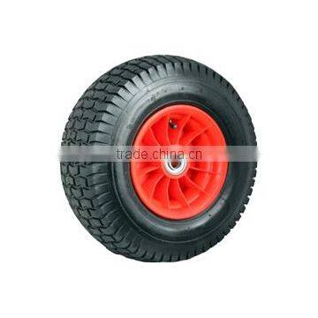 Top quality 16x650-8 plastic centred pneumatic tubless wheels for lawn garden