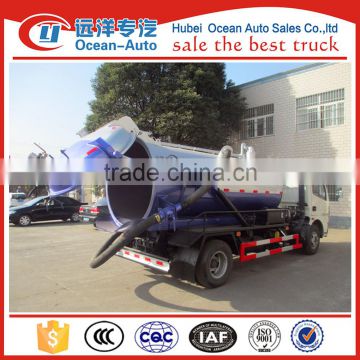 DFAC 4cubic meter suction tanker truck, sewage sucking truck for sale