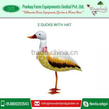 Perfectly Created Ducks With Hat Decoration to Brighten Your Garden at Best Market Rate photo-3