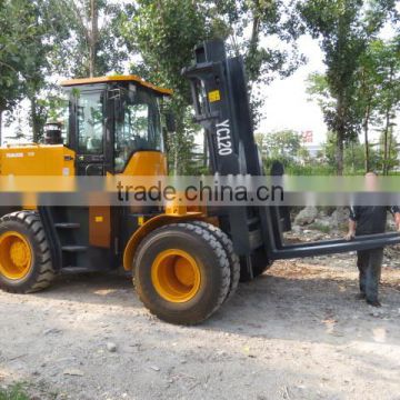 High quality iso certification hydraulic 12 ton diesel forklift