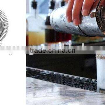 Cocktail Strainer-+-Stainless steel cocktail bar strainer with long handle