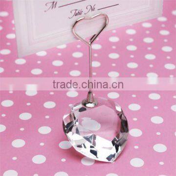 collection heart design crystal place card holder for wedding