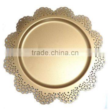 Decorative Wedding Table Gold Charger Plate photo-2